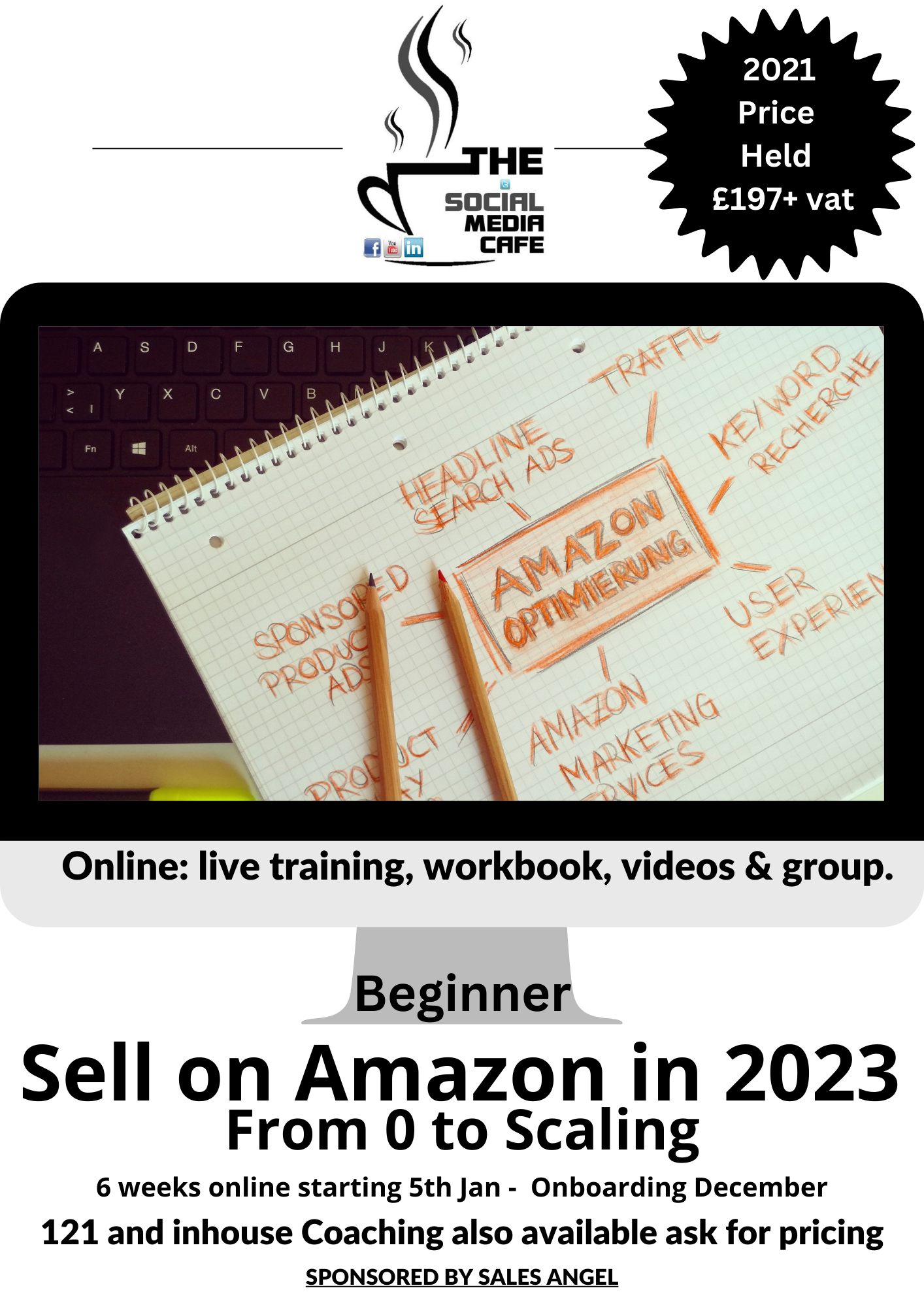 How to sell on Amazon training from The Social Media Cafe in Hertfordshire